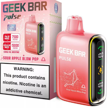 Geek Bar 15k sour apple b burst
