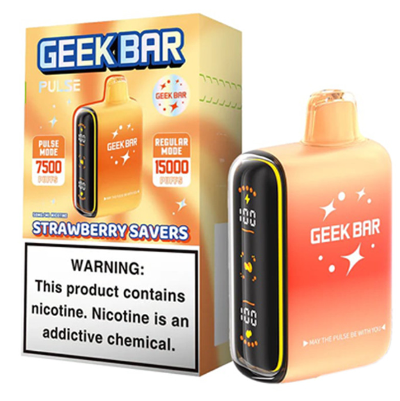 Geek Bar 15k strawberry savers