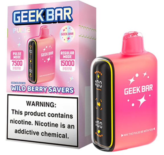 Geek Bar 15k wild berry savers