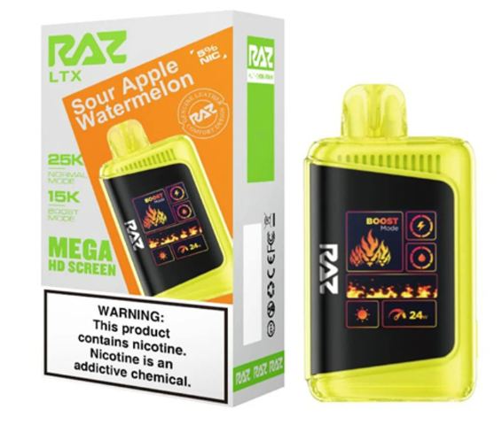 Raz 25k sour apple watermelon