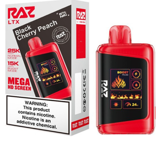 Raz 25k black cherry peach