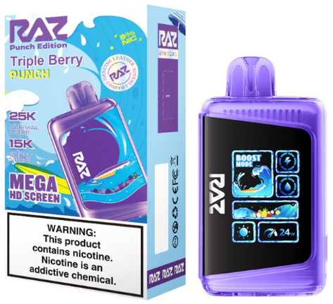 Raz 25k Triple berry punch
