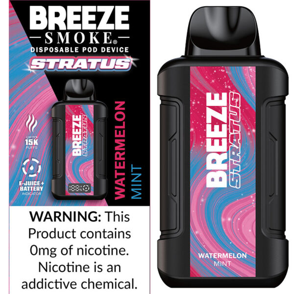 BREEZE STRATUS WATERMELON MINT 15k puffs