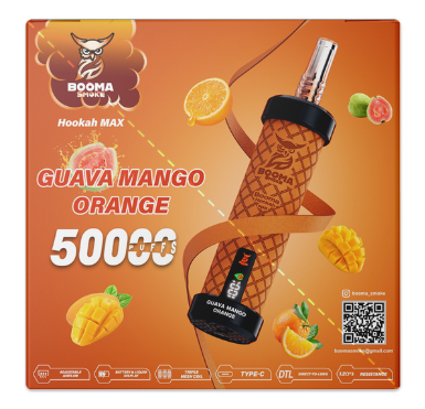 Booma Hooka 50k Guava Mango Orange
