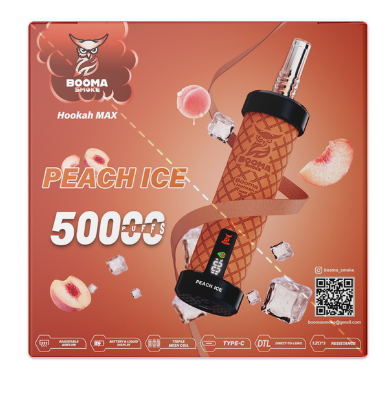 Booma Hooka 50k Peach Ice