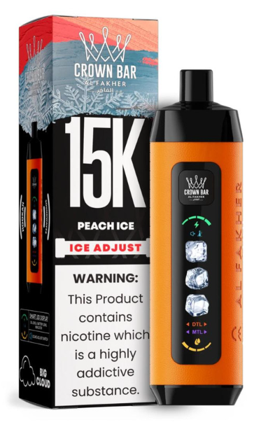 Crown bar 15K PEACH ICE