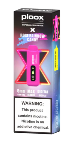 Ploox Rose rainbow candy 15k puffs