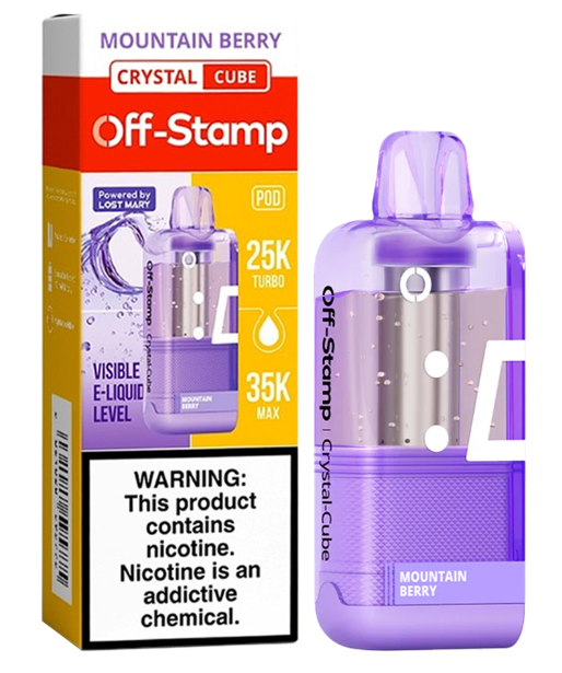 Off stamp pod 35k puffs Mountain berry