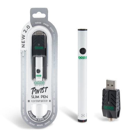 Twist Slim Pen 2.0 – 320 mAh Flex Temp Battery – Ghost White